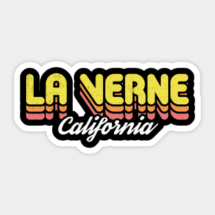 Retro La Verne California Sticker